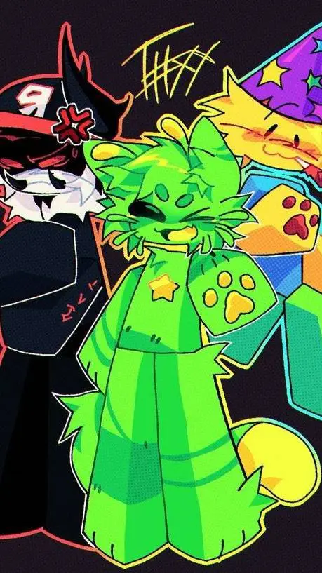 ai character: gnarpy y party  background