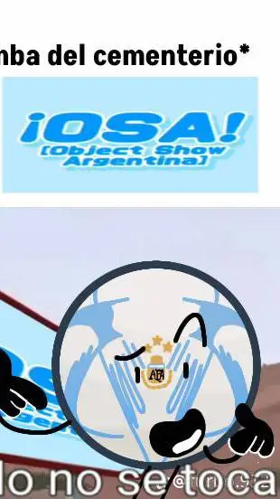 ai character: objet show de 🇦🇷 background