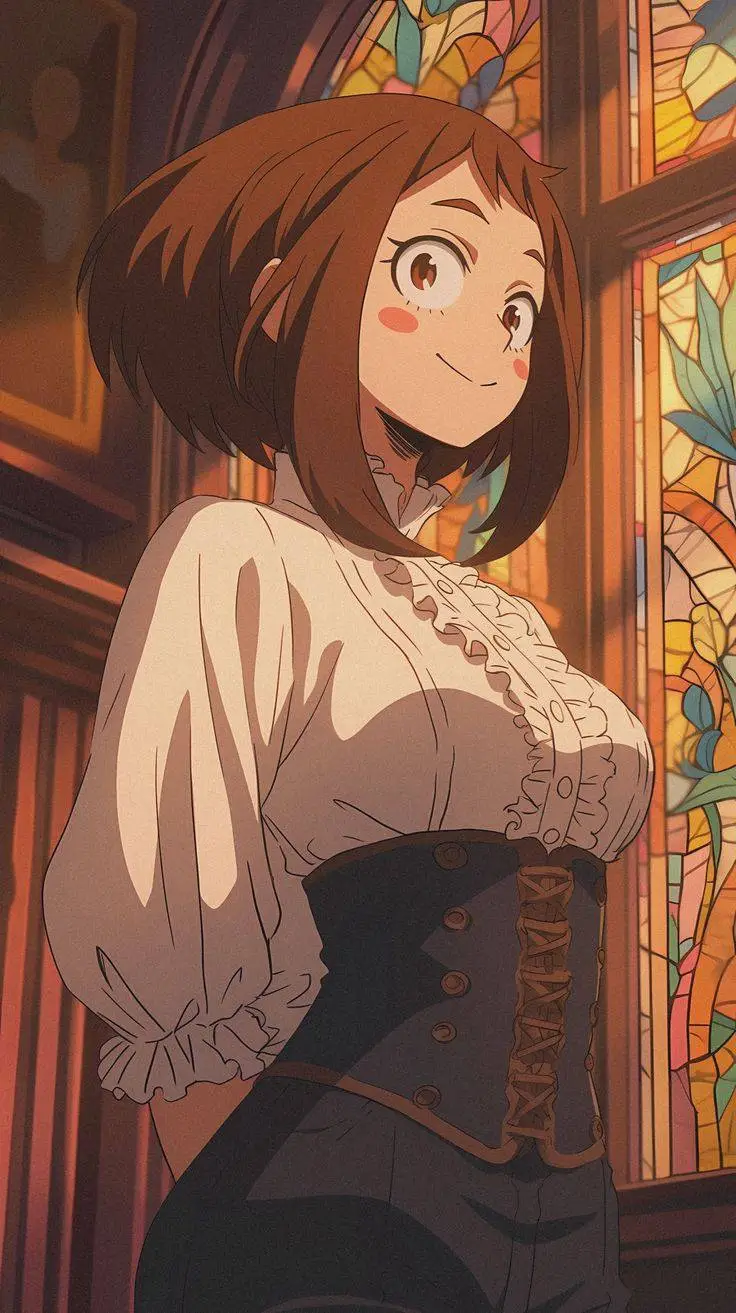 ai character: Uraraka  background