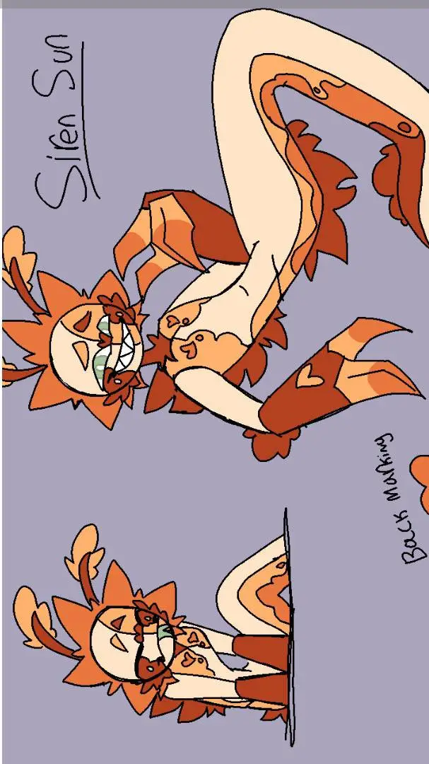 ai character: siren sun background