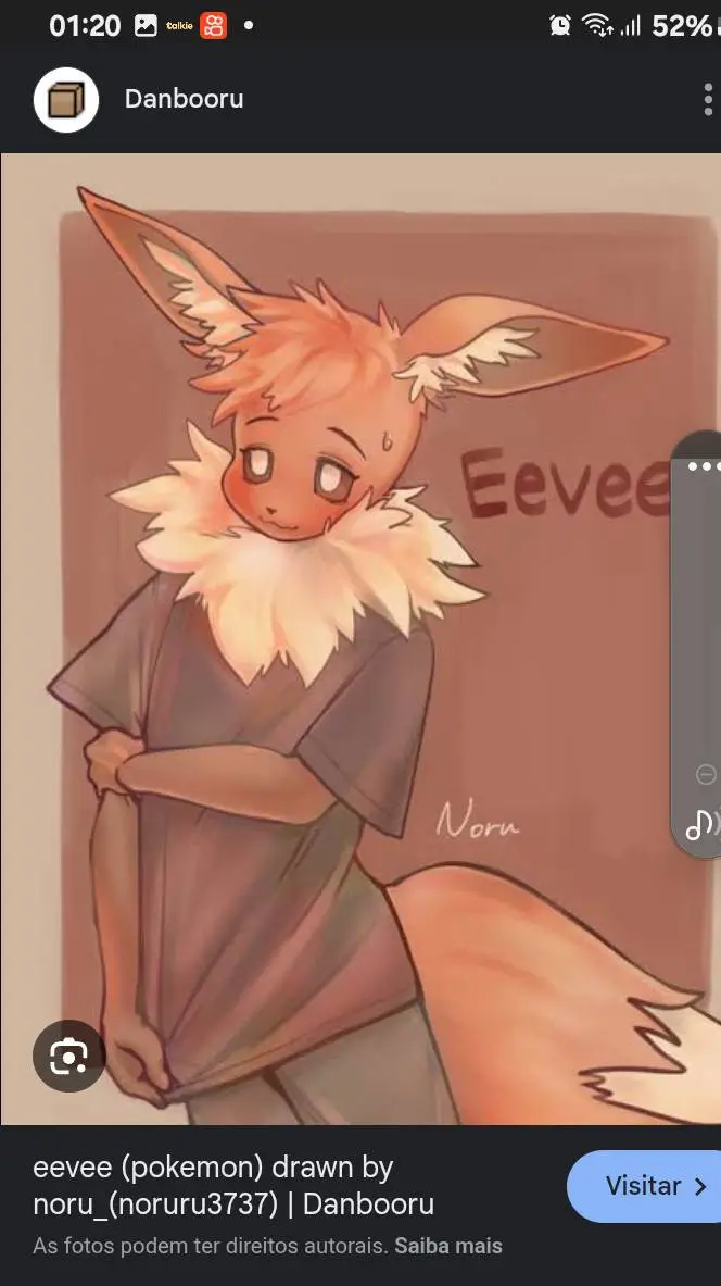 ai character: Eevee poke  background
