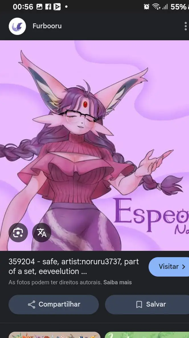 ai character: Eevee Espeon background