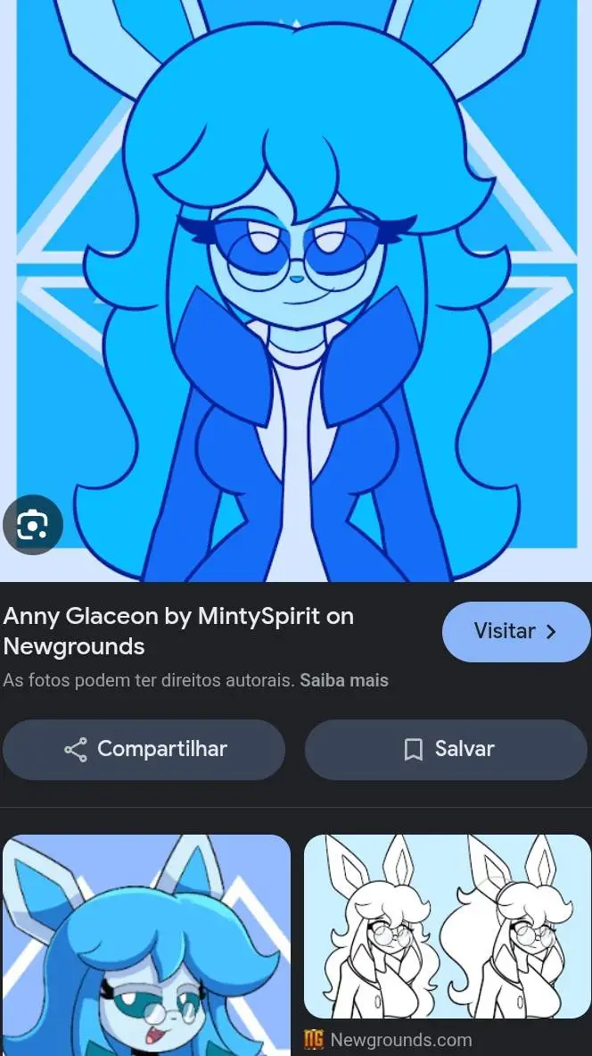 ai character: @ glaceon pokeo background