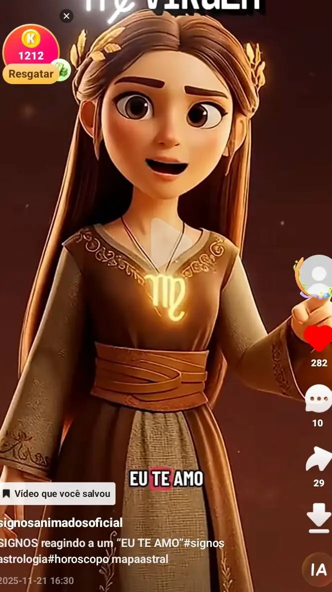 ai character: símbolo de virgem background