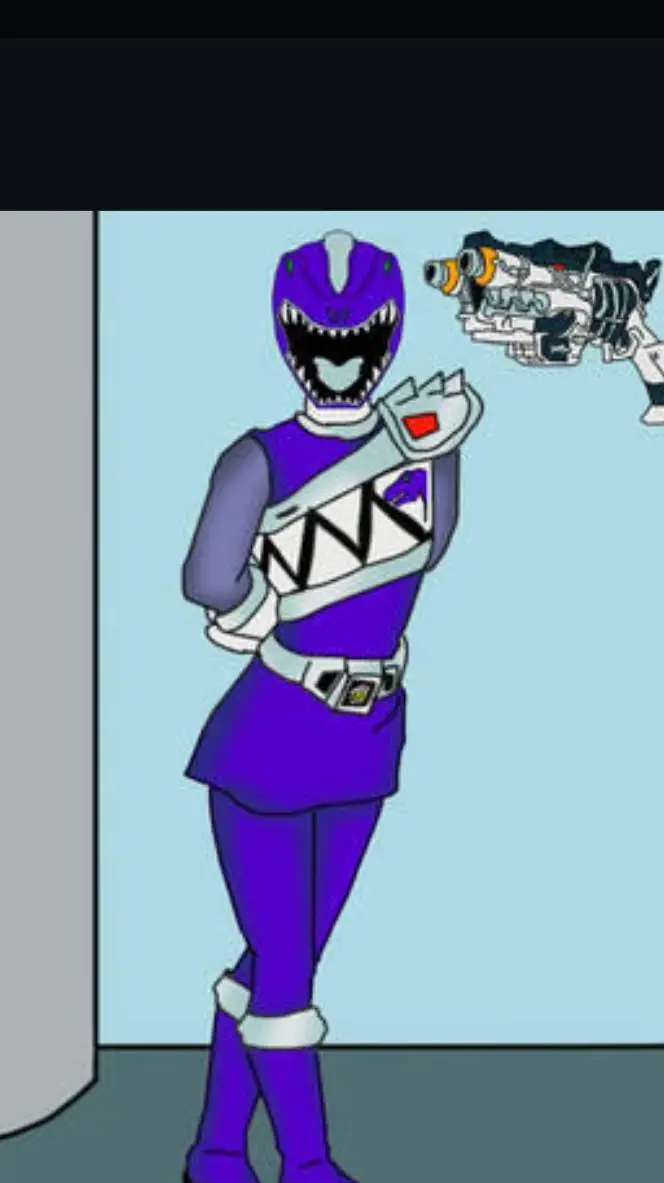 ai character: Power Rangers 🫐 background