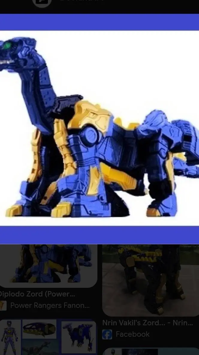 ai character: Power Rangers azul background