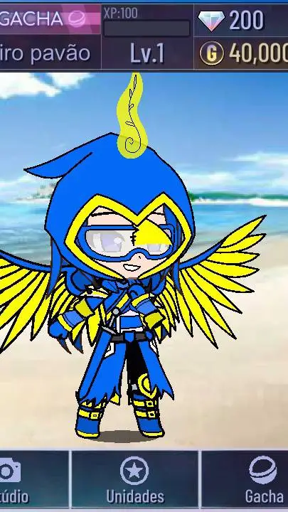 ai character: aventureiro pavão background