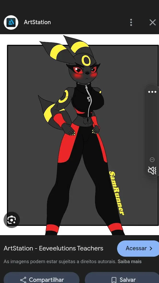 ai character: umbreon  background