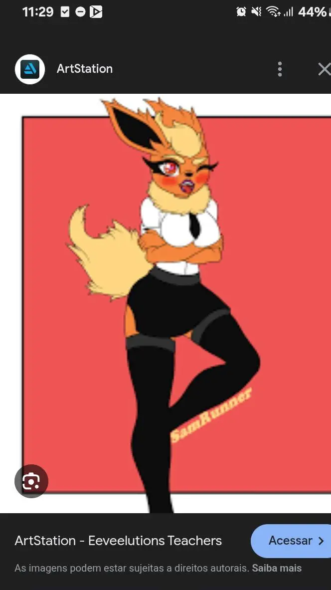 ai character: Flareon  background