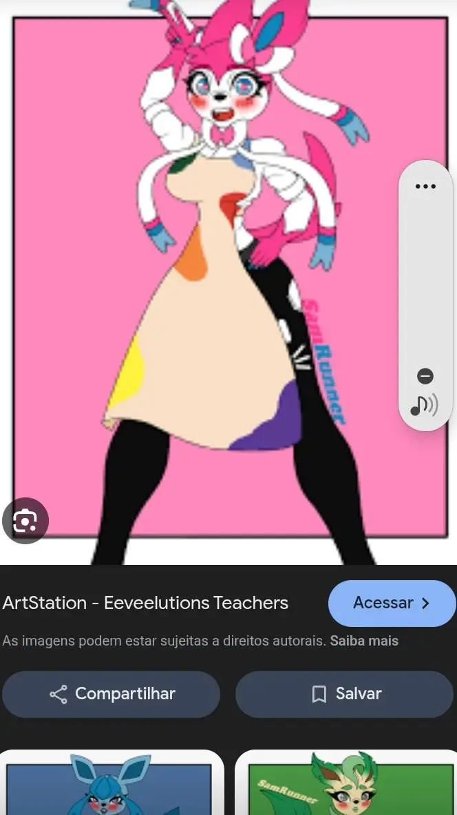ai character: sylveon tipo fada background