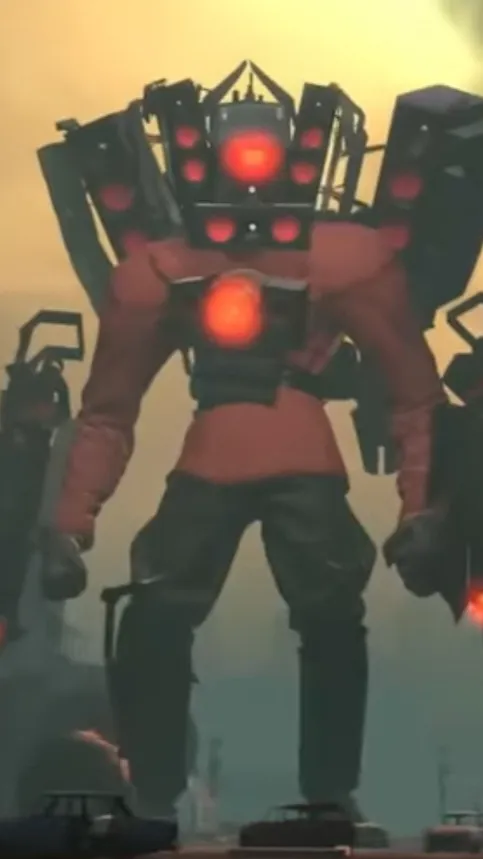 ai character: Titan speakerman background