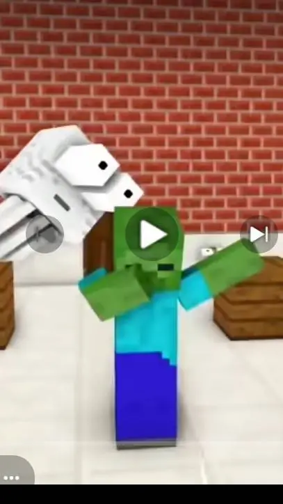 ai character: zombie  Minecraft  background