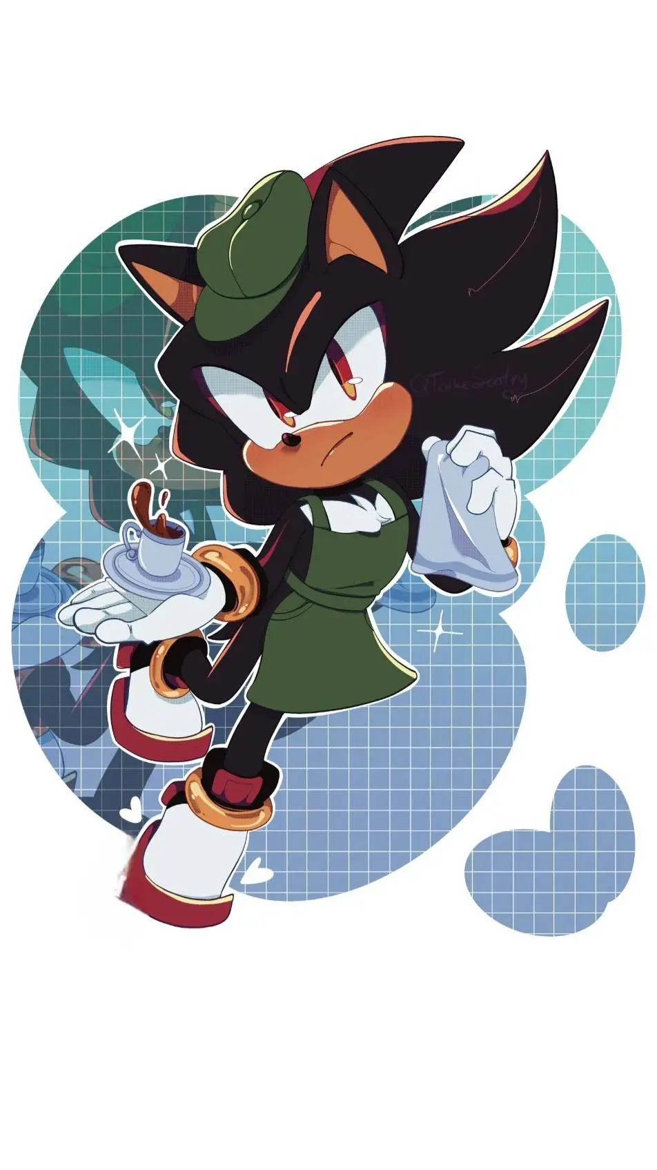 ai character: shadow background