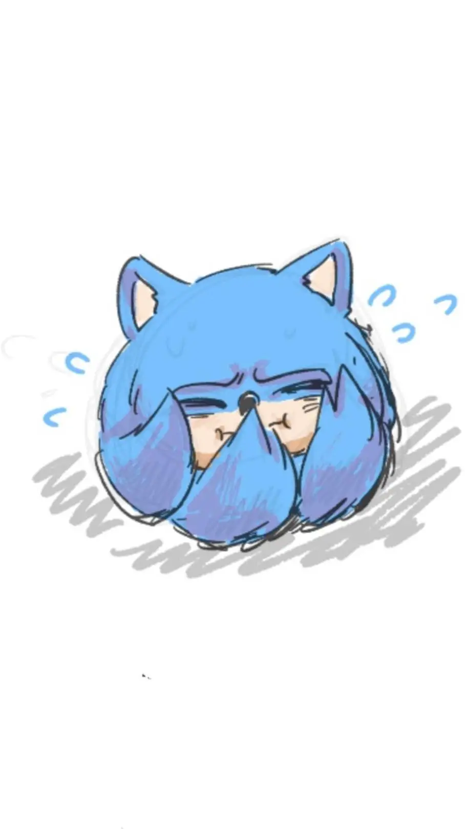 ai character: sonic sad background