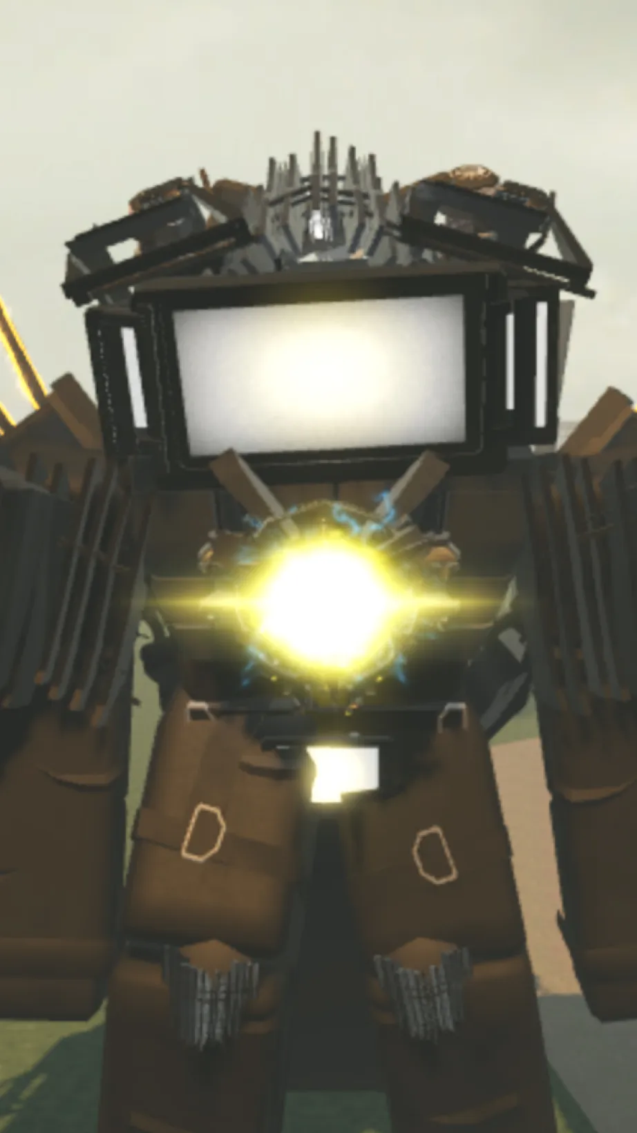 ai character: Infected tv man background