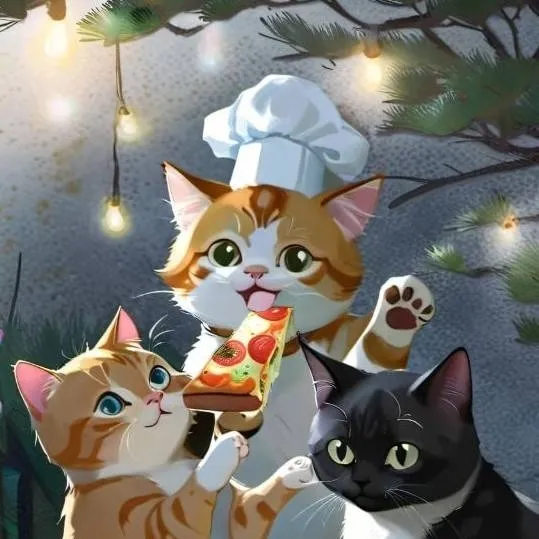 chat with ai character: gatos en tu piza🍕😼