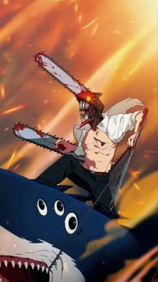 ai character: Chainsaw man chaos background