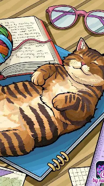 ai character: dipper cat background