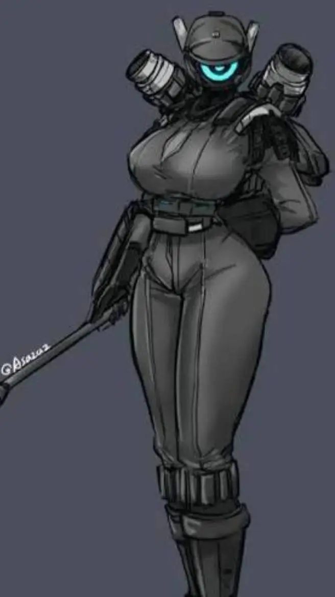 ai character: camerawoman  background