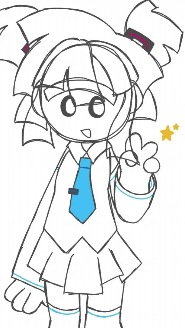 ai character: HATSUNE MITCHELL background