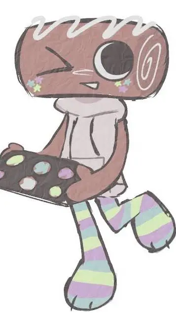 ai character: COSMO ☺️🍩🍥 background