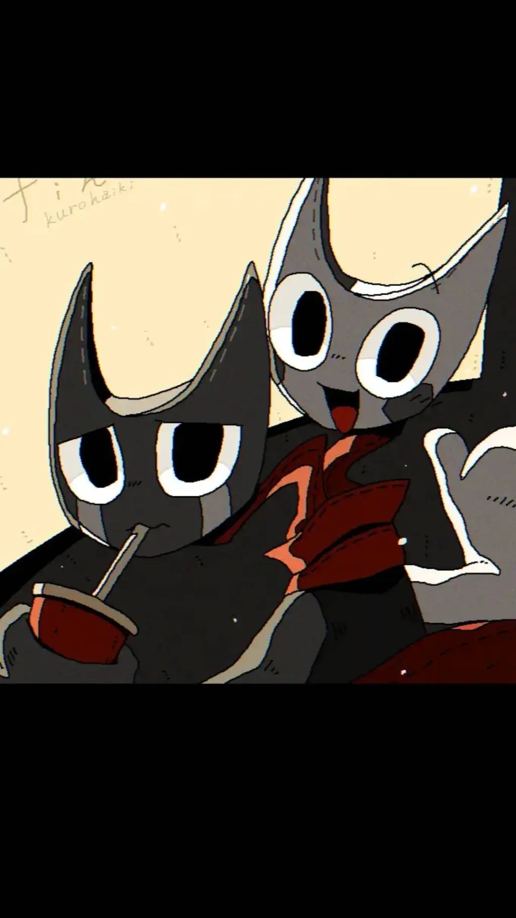 ai character: 🤍🖤🎭🎗️🎀 background