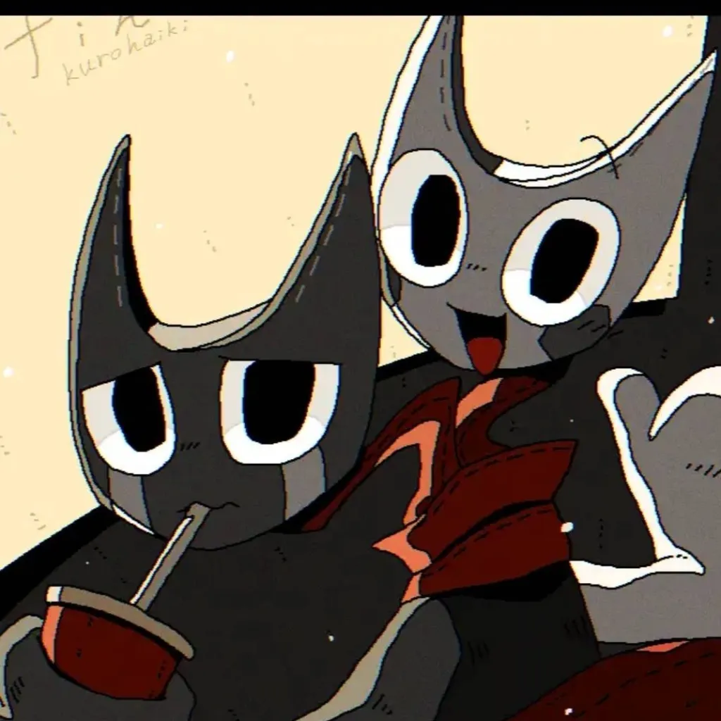 chat with ai character: 🤍🖤🎭🎗️🎀