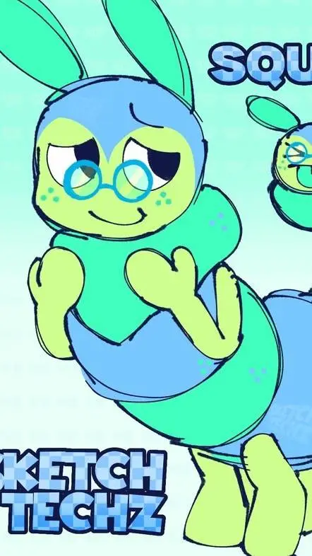 ai character: squirm the worm background