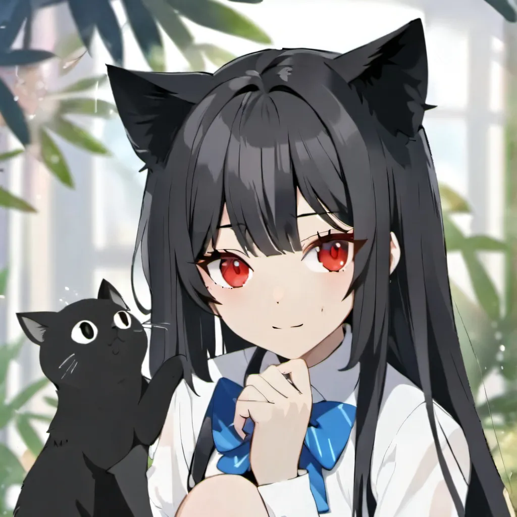 chat with ai character: Mha x cat!