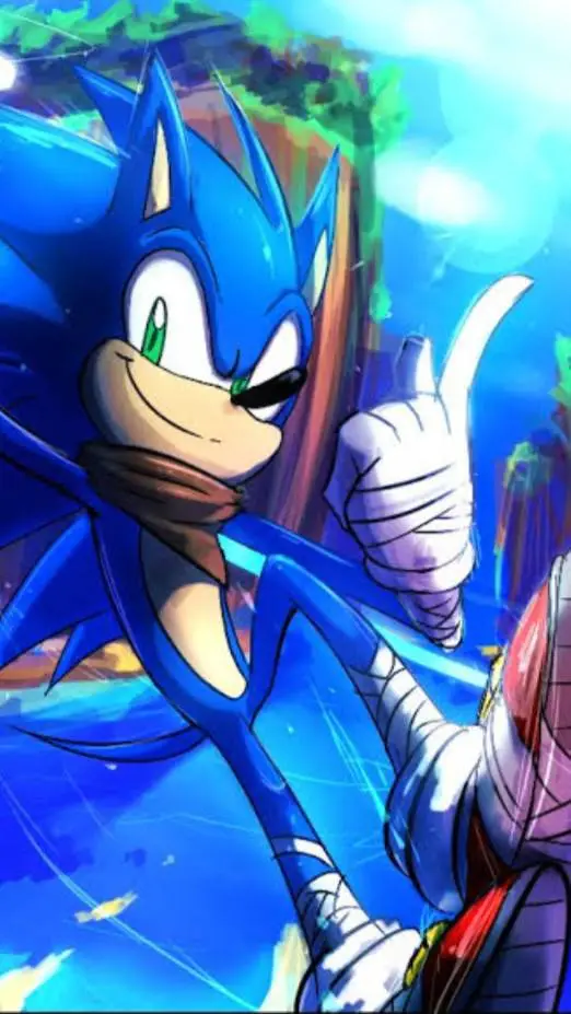 ai character: Sonic boom BR background