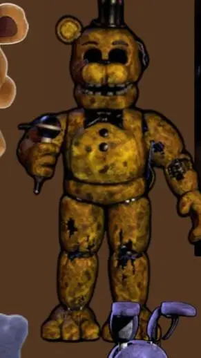 ai character: Withered Golden background