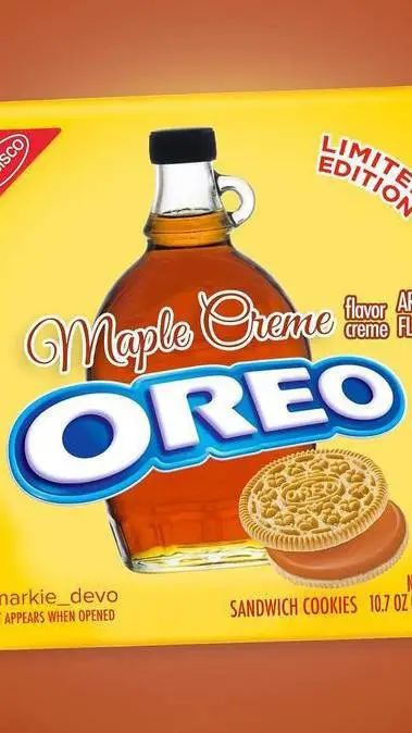 ai character: Maple-cream Oreo? background