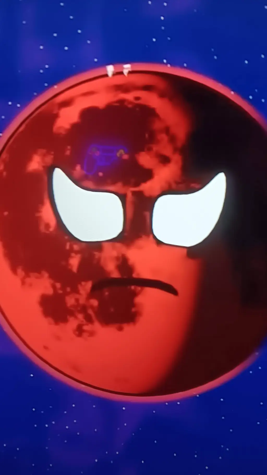 ai character: solar spheres background