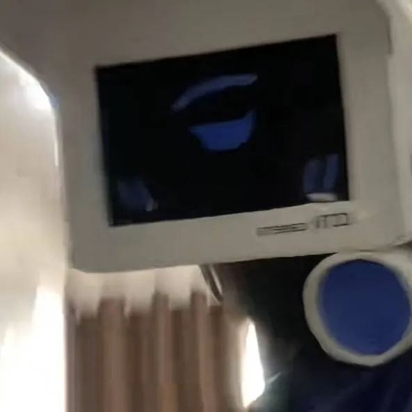 chat with ai character: camera gril blue