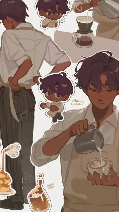 ai character: ☕kai☕ background