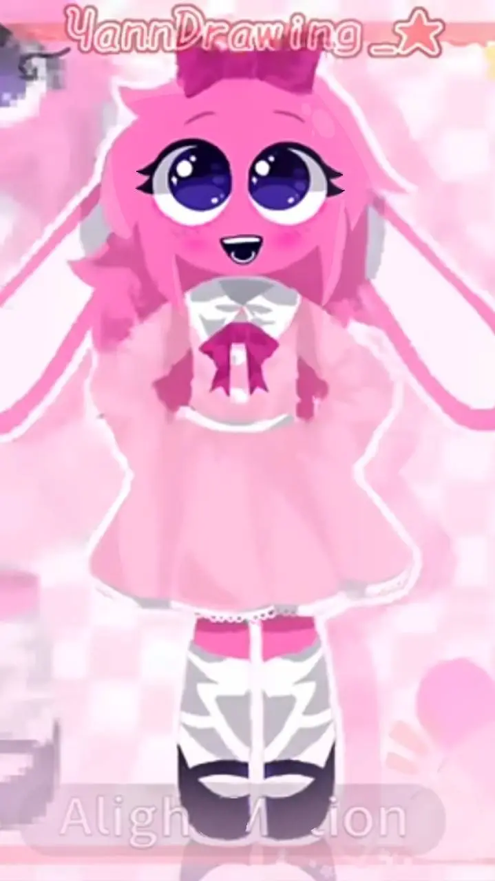 ai character: 🎀༺💝Pinki💝༻🎀 background