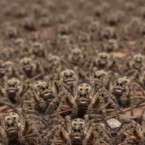 chat with ai character: 100 spiders