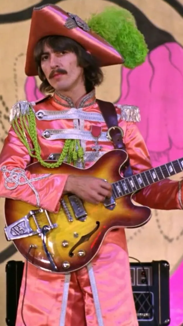 ai character: George Harrison  background