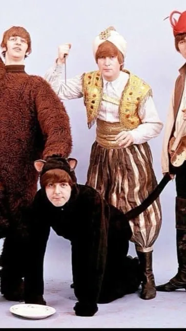 ai character: THE BEATLES  background