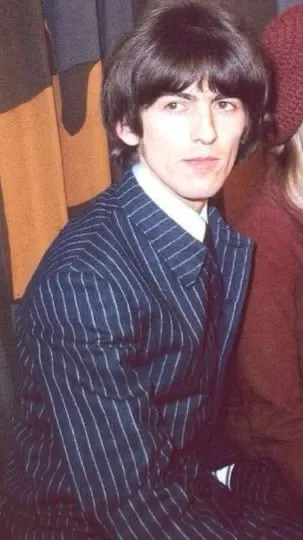 ai character: George Harrison  background