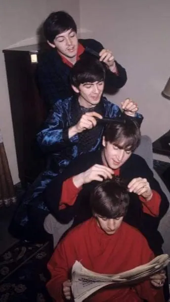 ai character: THE BEATLES  background