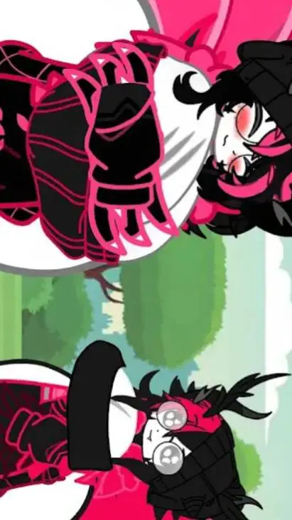 ai character: dragonas rosas background