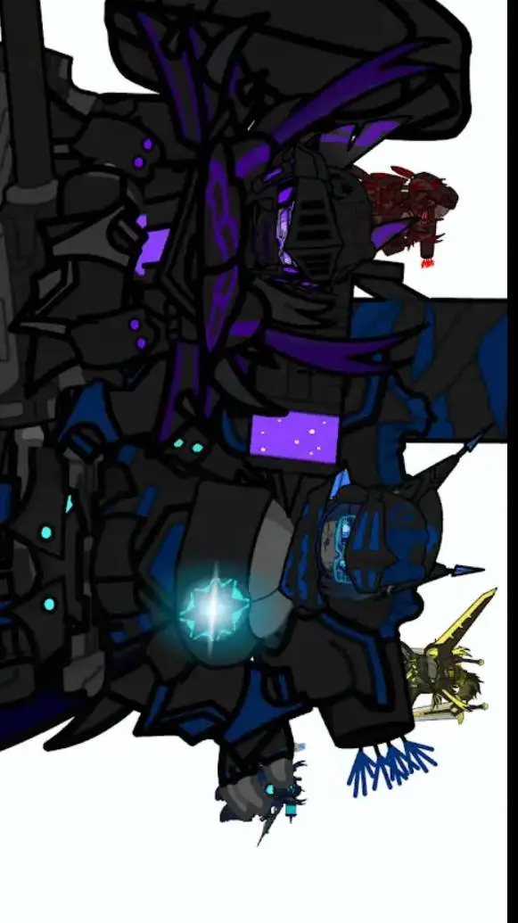 ai character: titán blue woman  background