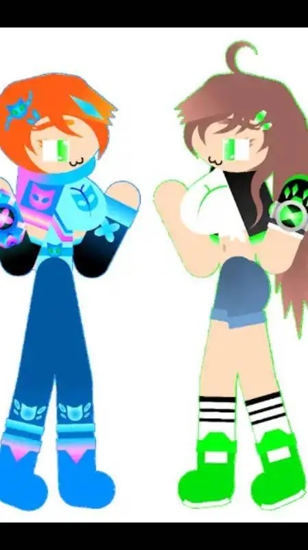 ai character: Gwen y Ben chicas background