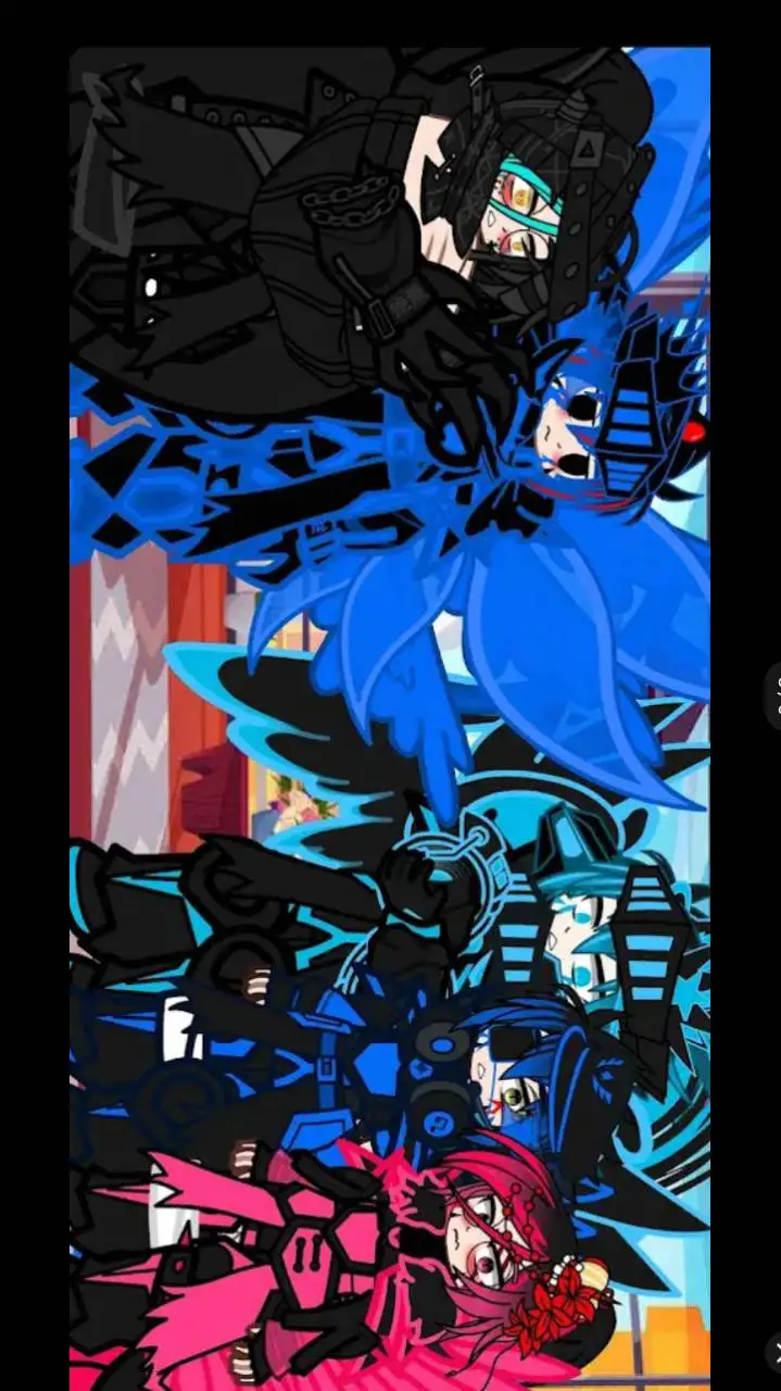 ai character: Godzilla rosa background