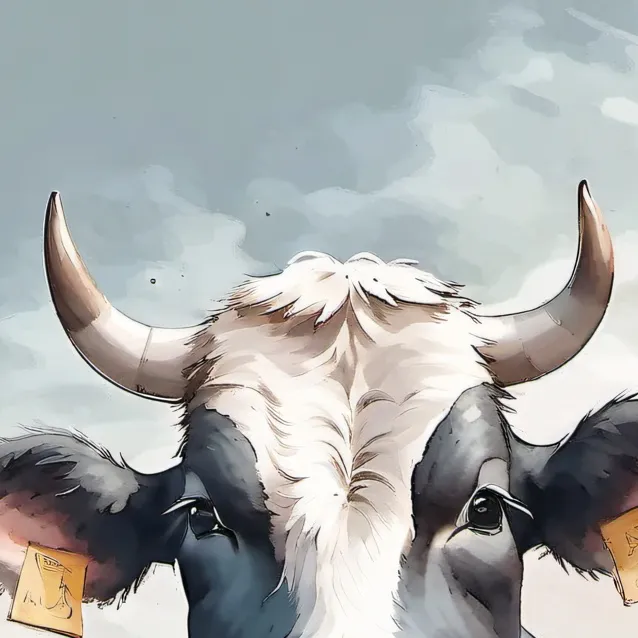 chat with ai character: a cow man