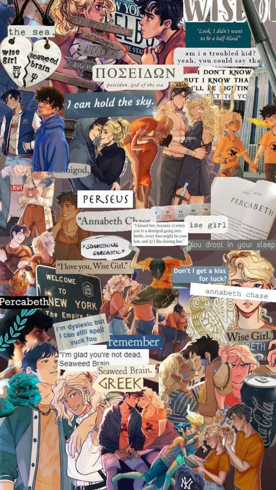 ai character: Percabeth next gen background