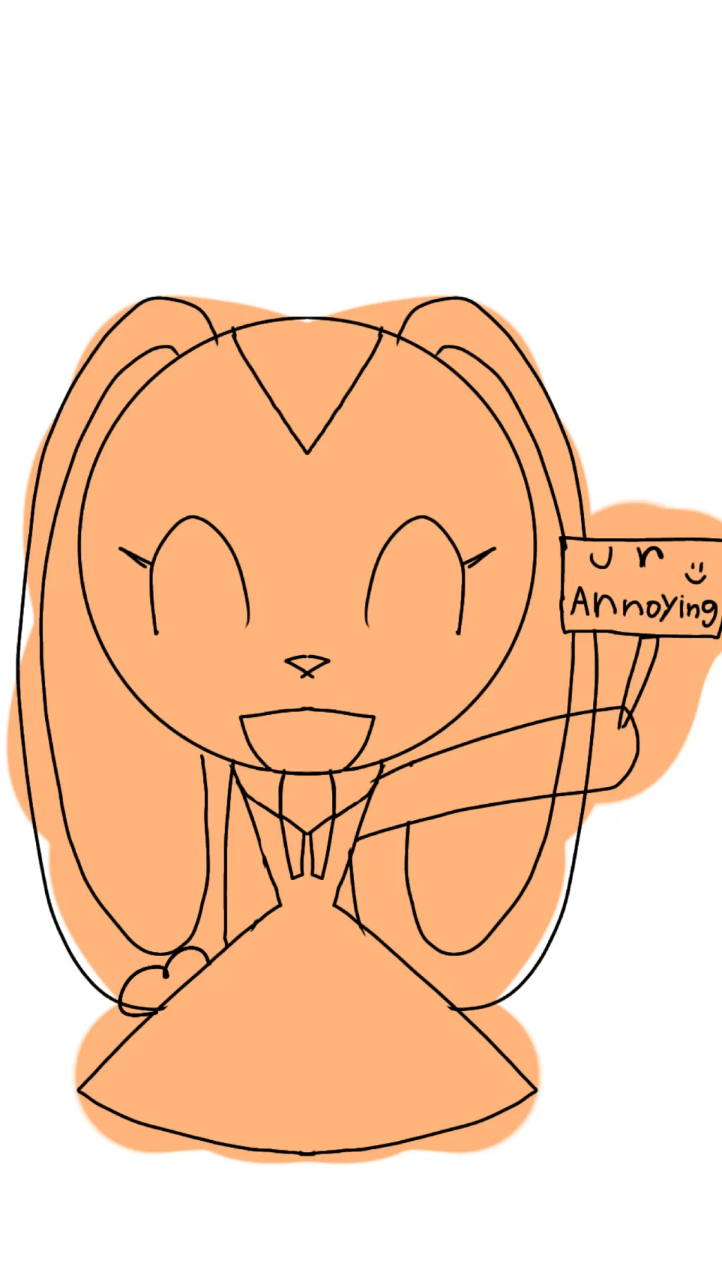ai character: Cream the rabbit  background