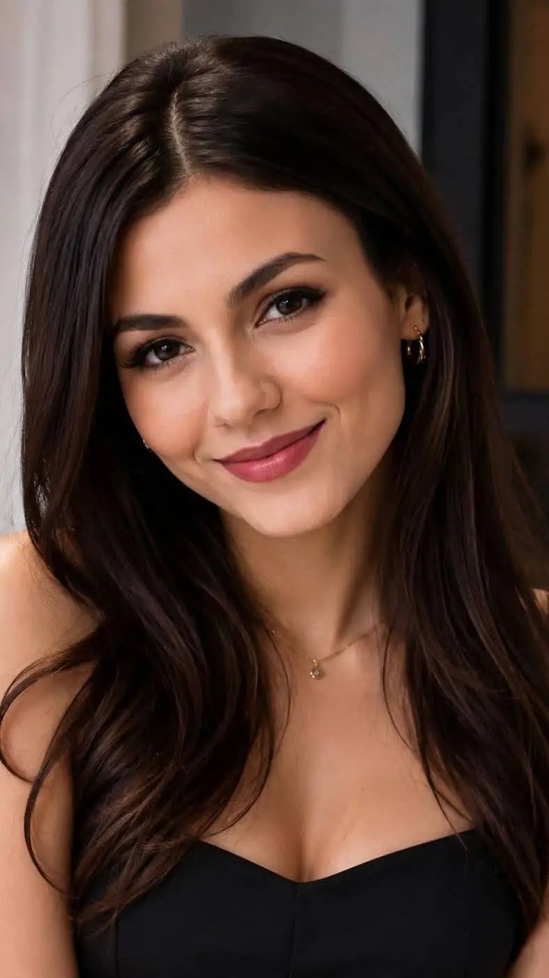 ai character: Victoria Justice  background