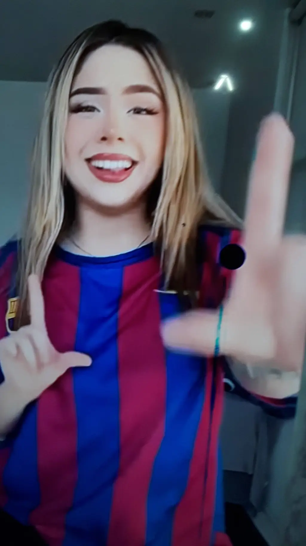 ai character: Barca fan background